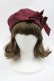 画像2: ALICE and the PIRATES / 後ろ編み上げ刺繍リボンベレー  ボルドー I-26-01-24-100-PA-AC-SA-ZI (2)