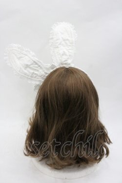 画像2: BABY,THE STARS SHINE BRIGHT / ALICEのうさみみカチューシャ  白 I-26-01-24-101-BA-AC-SA-ZI