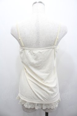 画像2: axes femme / 薔薇モチーフレースアップキャミソール  アイボリー I-26-01-24-011-AX-TO-SA-ZI
