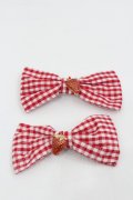 m petit by misako / AM2Pイチゴクリップ  赤Ｘ白 I-26-01-24-111-LO-AC-SA-ZI
