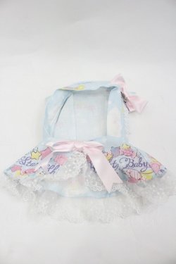 画像1: BABY,THE STARS SHINE BRIGHT / くみゃちゃんのKiraKira Sweets Halloween柄くみゃちゃんねこみみケープ  サックス I-26-01-24-113-BA-ZA-SA-ZI