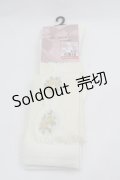 m petit by misako / ECAMOVKバラレースソックス  アイボリー I-26-01-24-119-LO-ZA-HR-ZI