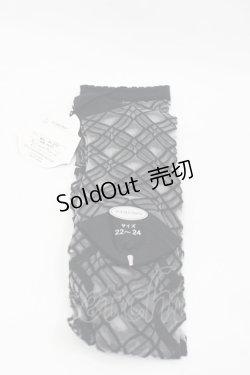 画像2: ALICE and the PIRATES / ロザリアリボンシースルーオーバーニーソックス  黒 I-26-01-24-120-PA-ZA-SA-ZI