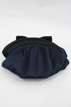 画像2: Maison de FLEUR / Alice リボンポーチ  紺 I-26-01-24-124-LO-BG-HR-ZI