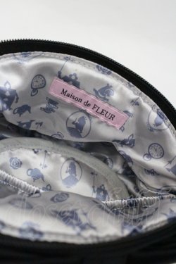 画像3: Maison de FLEUR / Alice リボンポーチ  紺 I-26-01-24-124-LO-BG-HR-ZI