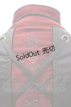 画像3: Ozz oneste / チェーンチャーム付ナポレオンショートジャケット  ボルドー I-26-01-24-014-OO-JA-SA-ZI