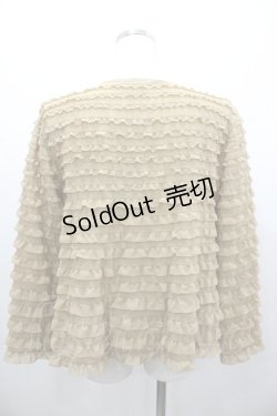 画像2: KANEKO ISAO / シフォンフリルブラウス  ベージュ I-26-01-24-019-EL-BL-SA-ZI