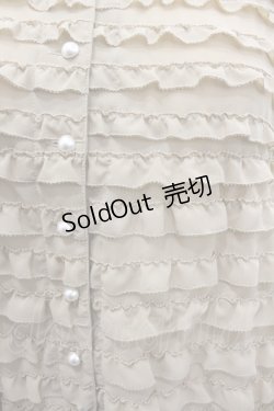 画像3: KANEKO ISAO / シフォンフリルブラウス  ベージュ I-26-01-24-019-EL-BL-SA-ZI