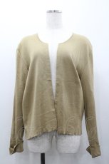画像1: KANEKO ISAO / シンプルニットボレロカーディガン  ベージュ I-26-01-24-020-EL-TO-SA-ZI (1)