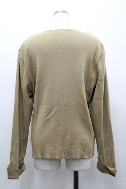 画像2: KANEKO ISAO / シンプルニットボレロカーディガン  ベージュ I-26-01-24-020-EL-TO-SA-ZI