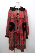 Nile Perch / チェックワンピースコート  赤 I-26-01-24-026-LO-CO-AS-ZI