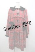 Nile Perch / チェックワンピースコート  赤 I-26-01-24-026-LO-CO-AS-ZI