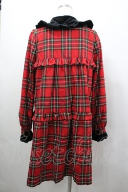 画像2: Nile Perch / チェックワンピースコート  赤 I-26-01-24-026-LO-CO-AS-ZI