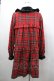 画像2: Nile Perch / チェックワンピースコート  赤 I-26-01-24-026-LO-CO-AS-ZI (2)