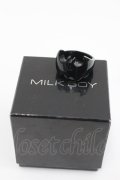 MILKBOY / BAT RING M(17号) ブラック I-26-01-26-065-MB-AC-SA-ZI