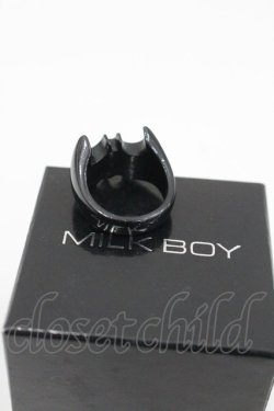 画像2: MILKBOY / BAT RING M(17号) ブラック I-26-01-26-065-MB-AC-SA-ZI