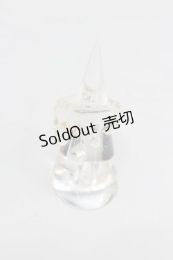 画像1: Q-pot. / Mizuame Melt Ring 12号 クリア I-26-01-26-066-QP-AC-SA-ZI