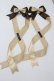 画像1: LOTUS ribbon / ツインテールリボンバレッタ  ブラウン I-26-01-26-069-EL-ZA-SA-ZI (1)