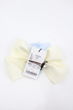 画像2: Innocent World / オーガンジーリボンローズクリップ  アイボリーＸブルー I-26-01-26-072-IW-AC-SA-ZI