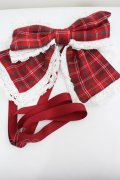 Chalmiere / タータンチェックマルチリボン  赤チェック I-26-01-26-074-0-ZA-SA-ZI