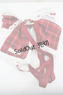 画像2: Chalmiere / タータンチェックマルチリボン  赤チェック I-26-01-26-074-0-ZA-SA-ZT610