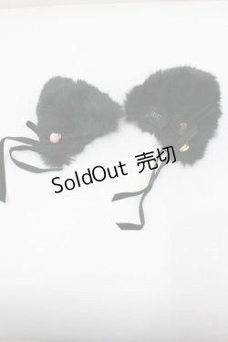 画像1: Angelic Pretty / Girly Earクリップ  黒 I-26-01-26-076-AP-AC-SA-ZI