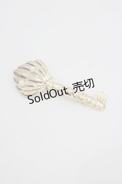 画像1: RoseMarie seoir / Pearl shell key barrette  ゴールド I-26-01-26-082-LO-ZA-SA-ZT0206V