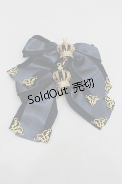 画像1: Amavel / Galette des Roisリボンクリップ  ネイビーｘゴールド I-26-01-26-086-CA-AC-SA-ZI