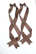 LOTUS ribbon / ツインリボンバレッタ  ブラウン I-26-01-26-094-EL-AC-SA-ZI
