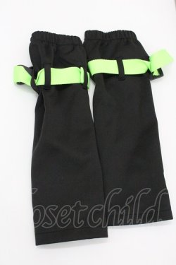 画像2: ACDC RAG / 渦雷アームカバー  黒Ｘ緑 I-26-01-26-010-PU-ZA-SA-ZI