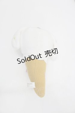 画像2: BABY,THE STARS SHINE BRIGHT / うさくみゃちゃんアイスマスコット  白 I-26-01-26-099-BA-ZA-SA-ZI