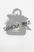 Maison de FLEUR / クロミダブルリボントートバッグチャーム  黒Ｘゴールド I-26-01-26-106-LO-BG-SA-ZI