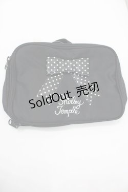 画像1: Shirley Temple / ドットリボンポーチ  黒Ｘ白 I-26-01-26-109-ET-ZA-SA-ZI