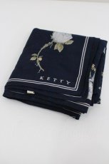 画像2: KETTY / オールドローズ大判ストール  青 I-26-01-26-124-EL-ZA-SA-ZT610 (2)