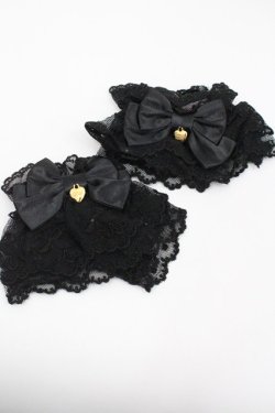 画像1: Angelic Pretty / リボンレースお袖とめ  黒 I-26-01-26-016-AP-ZA-SA-ZI