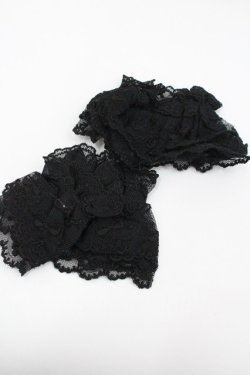 画像2: Angelic Pretty / リボンレースお袖とめ  黒 I-26-01-26-016-AP-ZA-SA-ZI