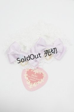 画像1: BABY,THE STARS SHINE BRIGHT / Toy's Fluffy Dreamお袖とめ  白Ｘパープル I-26-01-26-017-BA-ZA-SA-ZI