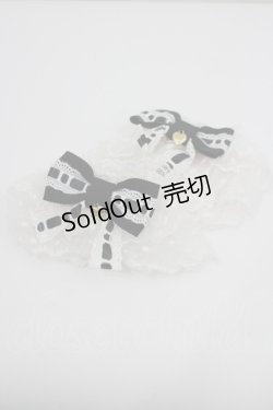 画像1: Angelic Pretty / おめかしはしごレースお袖とめ  白ｘ黒 I-26-01-26-021-AP-ZA-SA-ZT0206V