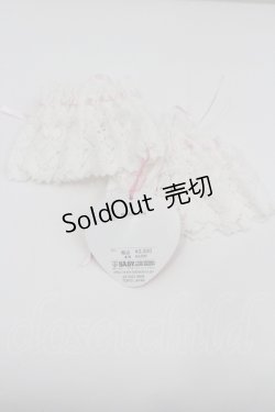 画像2: BABY,THE STARS SHINE BRIGHT / トーションレースお袖とめII  白Ｘピンク I-26-01-26-022-BA-ZA-SA-ZI