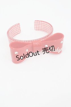 画像1: BABY,THE STARS SHINE BRIGHT / ハードリボンバングル  赤 I-26-01-26-024-BA-AC-SA-ZI