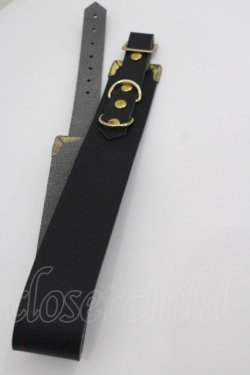 画像1: GOTHPUNKその他(買取対象外) / レザー調ブレスレット  ブラック I-26-01-26-029-PU-ZA-SA-ZI