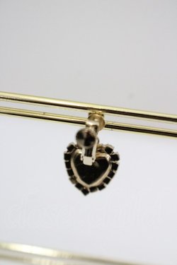 画像2: RoseMarie seoir / ハートビジューイヤリング  サックス I-26-01-26-032-LO-AC-SA-ZI