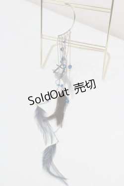 画像1: GOTHPUNKその他(買取対象外) / クロス羽根チェーンイヤーカフス  シルバーｘ青ｘブラウン I-26-01-26-037-PU-AC-SA-ZI