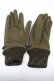 画像2: axes femme / チェーンデザイン手袋  カーキＸブラウン I-26-01-26-004-AX-ZA-SA-ZI (2)