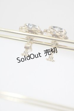 画像2: RoseMarie seoir / ハートビジューイヤリング  ブラック I-26-01-26-038-LO-AC-SA-ZI