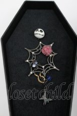 画像2: ANNA SUI / ジャック蜘蛛の巣モチーフピアス  シルバー I-26-01-26-039-PU-AC-SA-ZI (2)