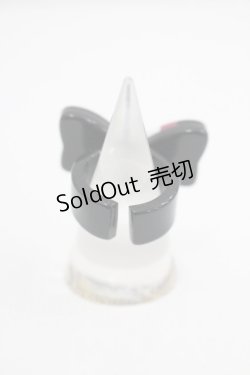 画像2: Angelic Pretty / ブリティッシュリボンリング  黒 I-26-01-26-045-AP-AC-SA-ZI