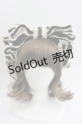 Hoshibako Works / お人形風シャンティクリームリボンカチューシャ  黒Ｘアイボリー I-26-01-27-004-LO-AC-SA-ZI