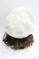 画像3: MILK / ロゴ刺繍ベレー  白X黒 I-26-01-27-030-ML-AC-SA-ZTK033 (3)