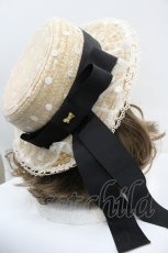 画像4: Angelic Pretty / AiryドットチュールストローHAT  ブラウンＸ白Ｘ黒 I-26-01-27-032-AP-AC-SA-ZTK033 (4)